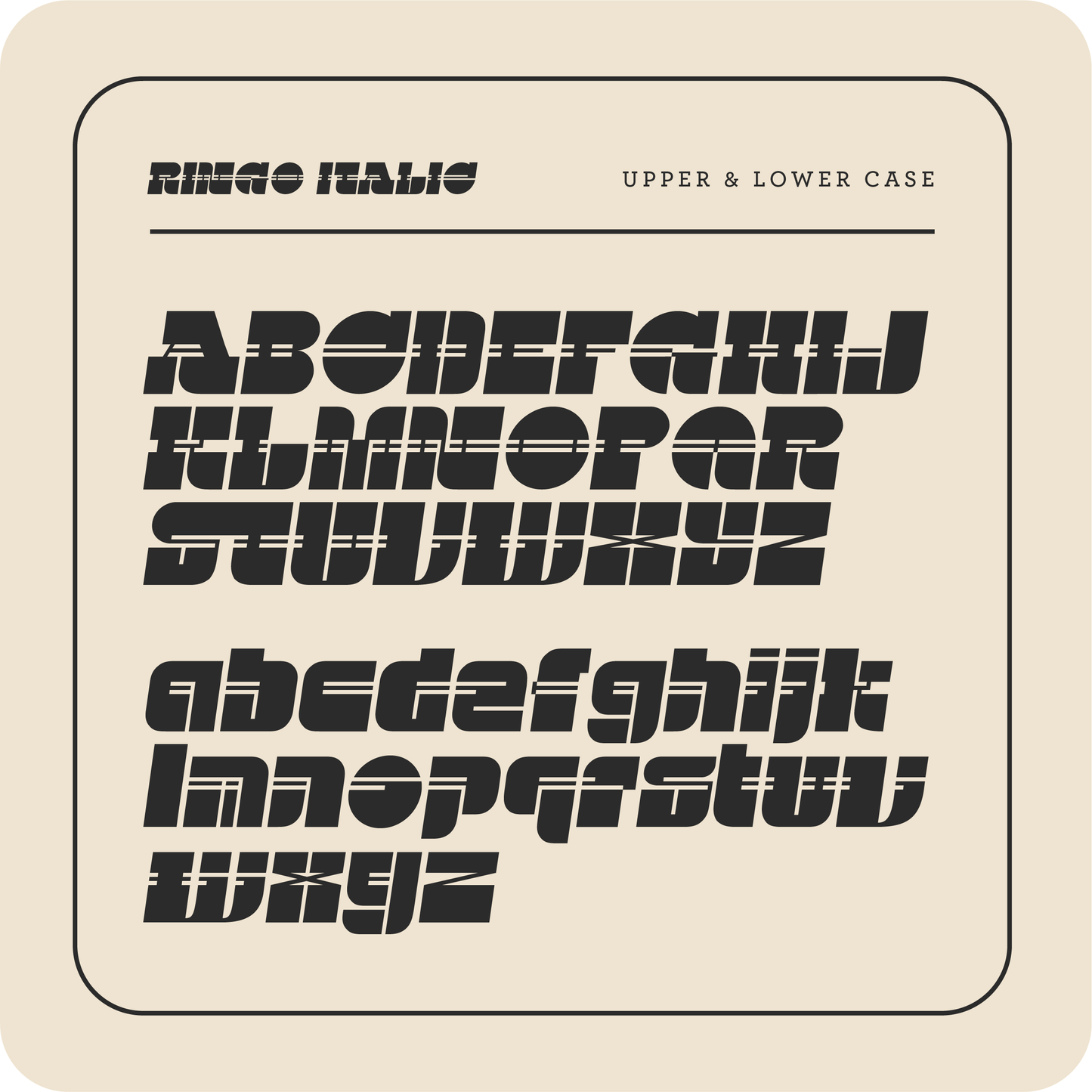 Ringo - Typeface