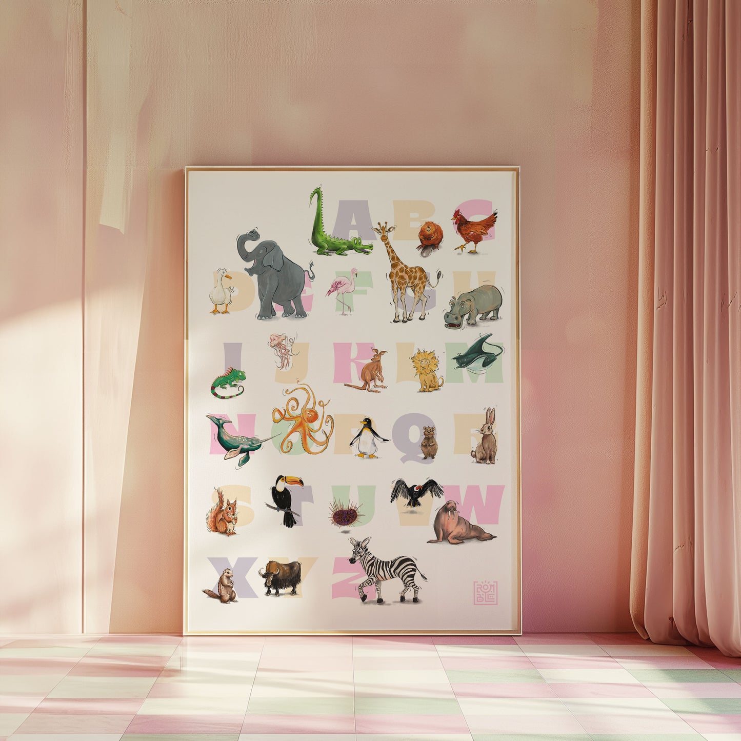 Animal Alphabet Print